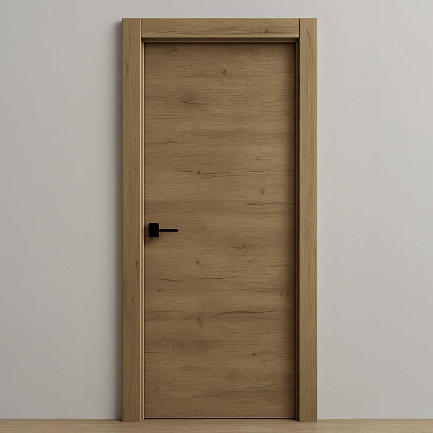 Conjunto Puerta Decosweet® Oslo Gold Roble Plus — Derecha 72,5 cm con Tapetas (Maciza)