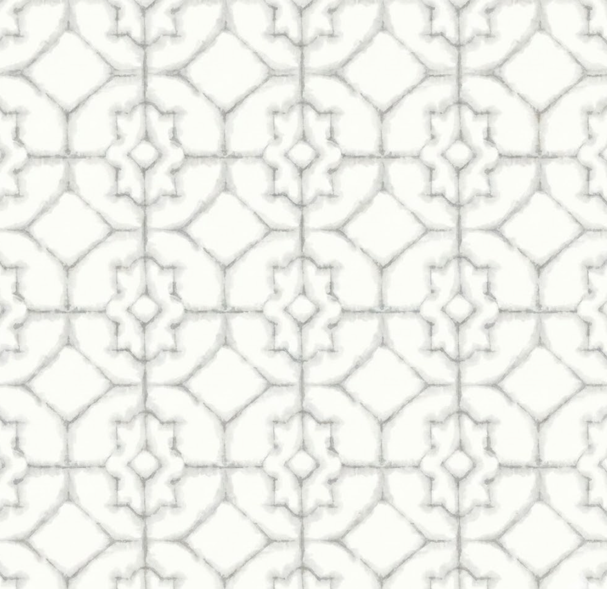 Papel pintado Nordic Ornaments 679809 — vinílico celosía nórdica 10,05 × 0,52 m (GAULAN)