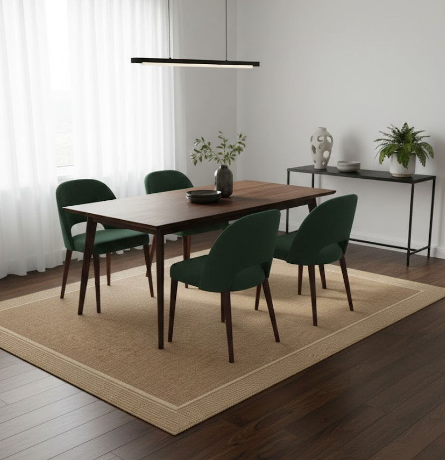 Alfombra exterior/interior Emma Border beige — polipropileno pelo corto 160 × 230 cm (Inspire)
