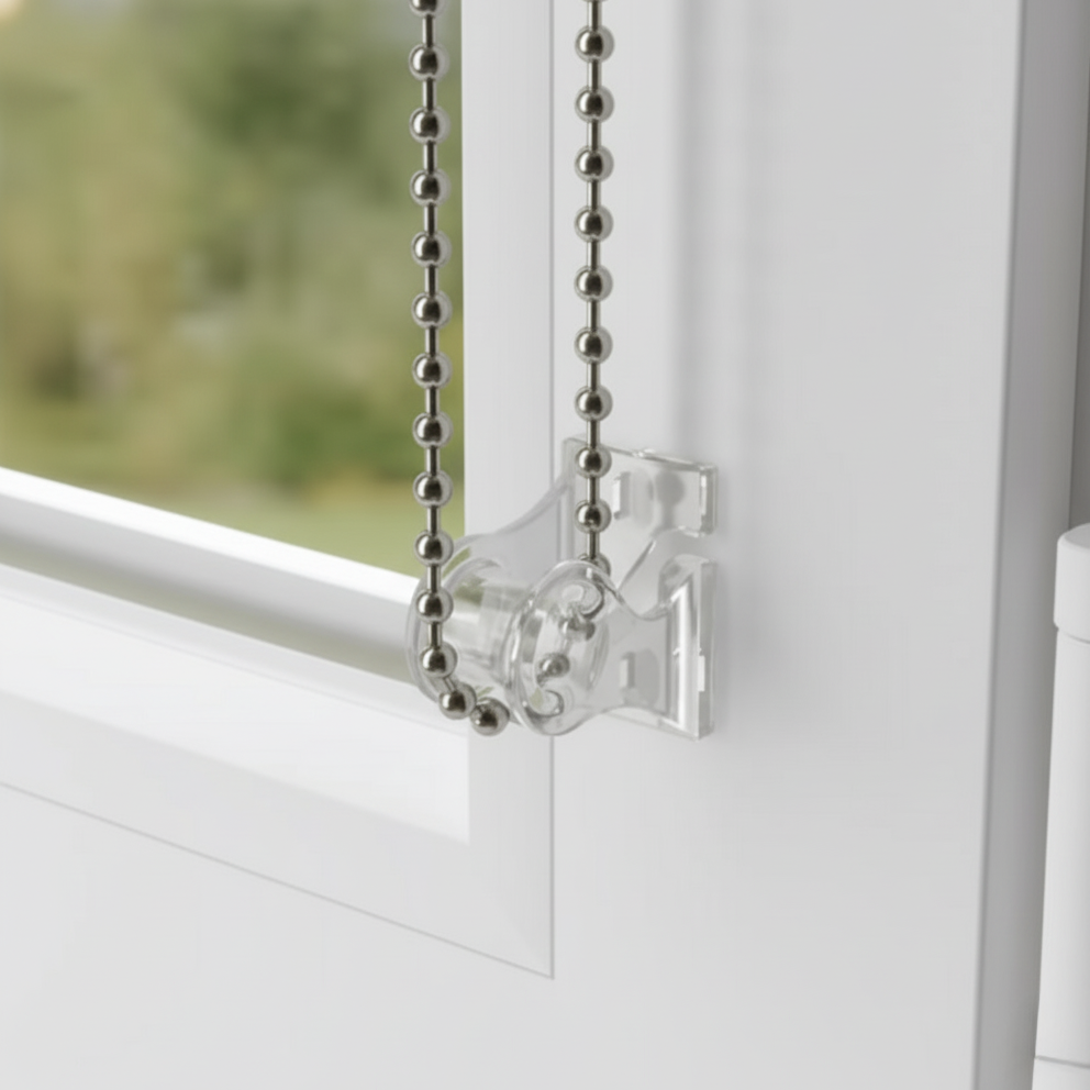 Estor enrollable translúcido Rimo efecto yute natural — 165 × 250 cm (cadena, sin taladrar)