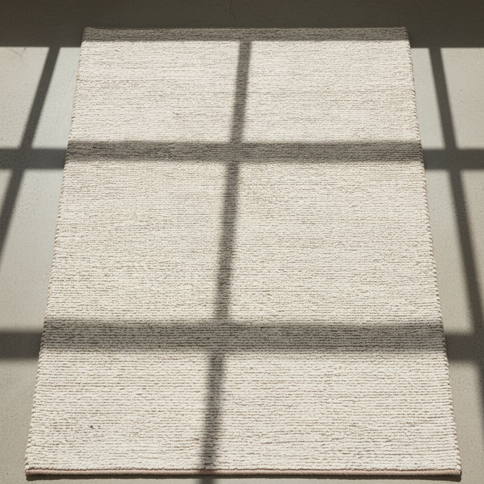 Alfombra de algodón Reimagine crema — 120 × 170 cm