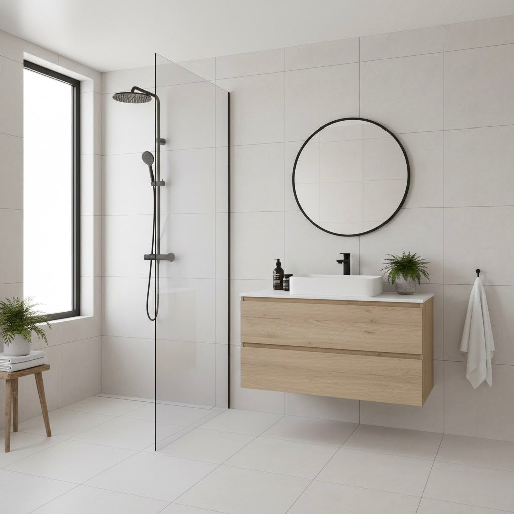 Azulejo Cementi blanco mate 59 × 59 cm — pasta blanca rectificado (suelo/pared)