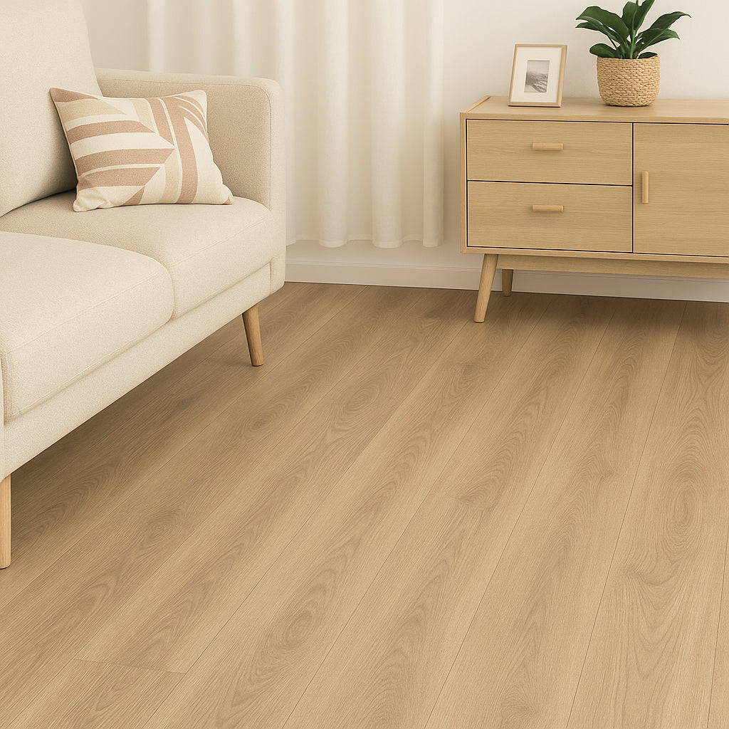 Suelo Laminado Decosweet® AC5 8 mm — Sin Bisel Roble Moira