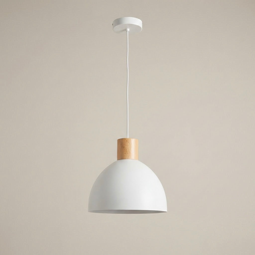 Lámpara de techo Venosa Inspire — madera blanca Ø28 cm (E27, interior)