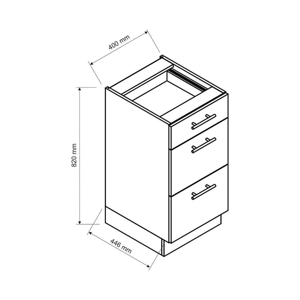 Conjunto de muebles de cocina 260 cm — Blanco Brillo (Ref. 51)