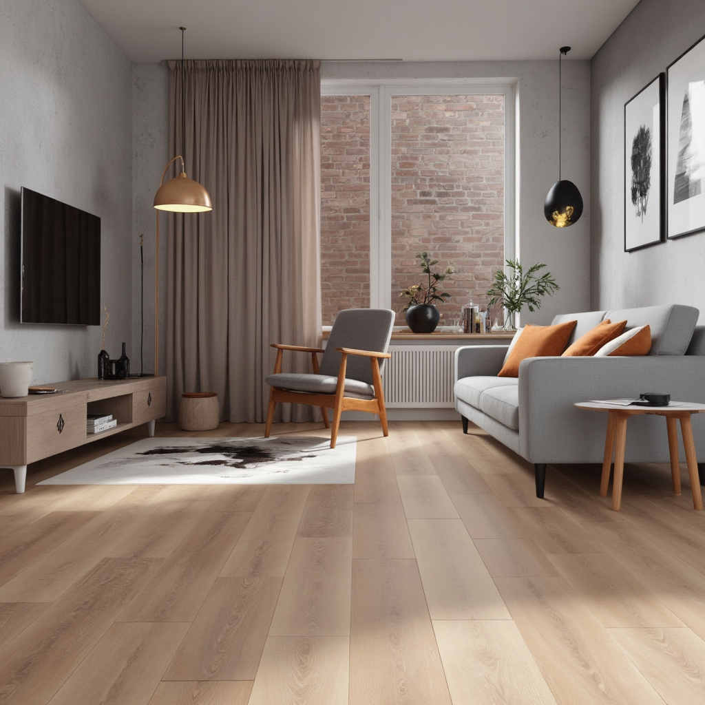 Suelo Vinílico Decosweet® Glentana Extrem — Estilo Madera Oscura Elegante