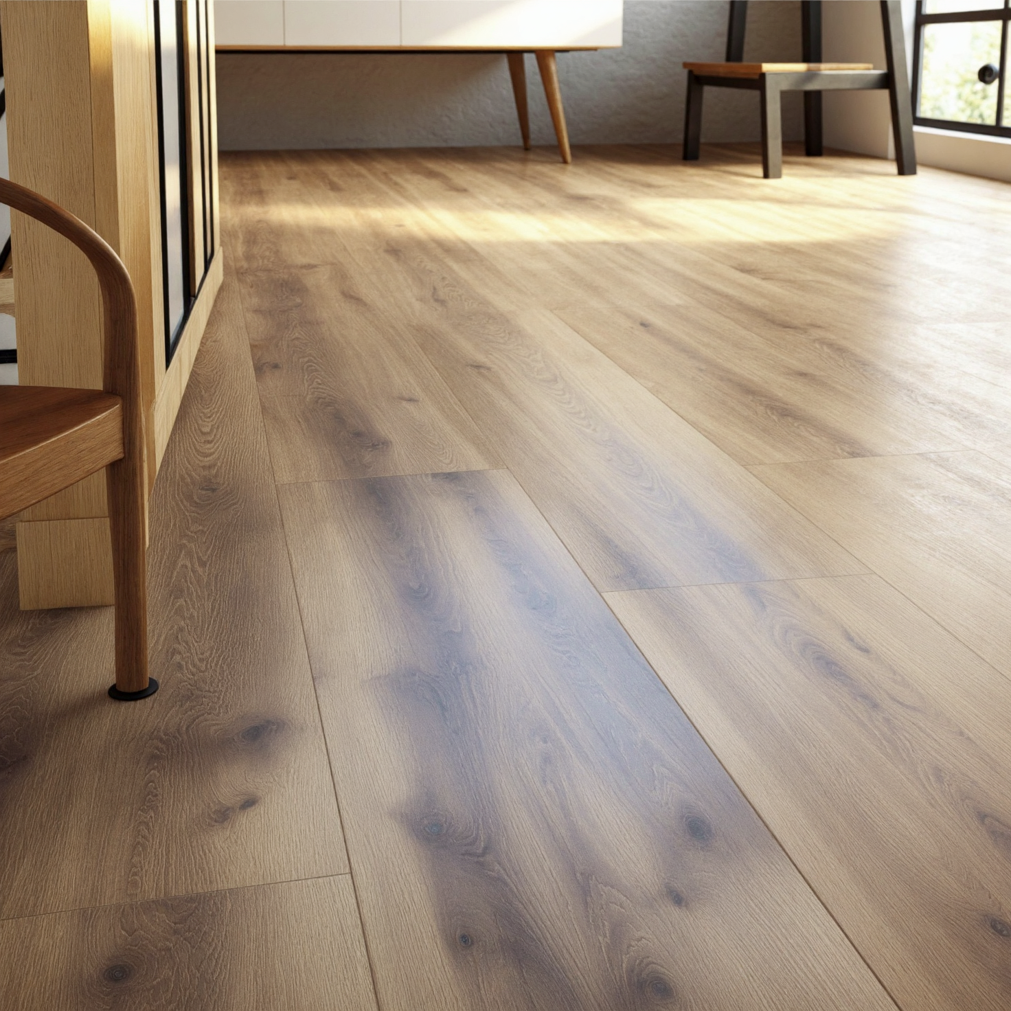 Suelo Vinílico Decosweet® Glentana Extrem — Estilo Madera Oscura Elegante