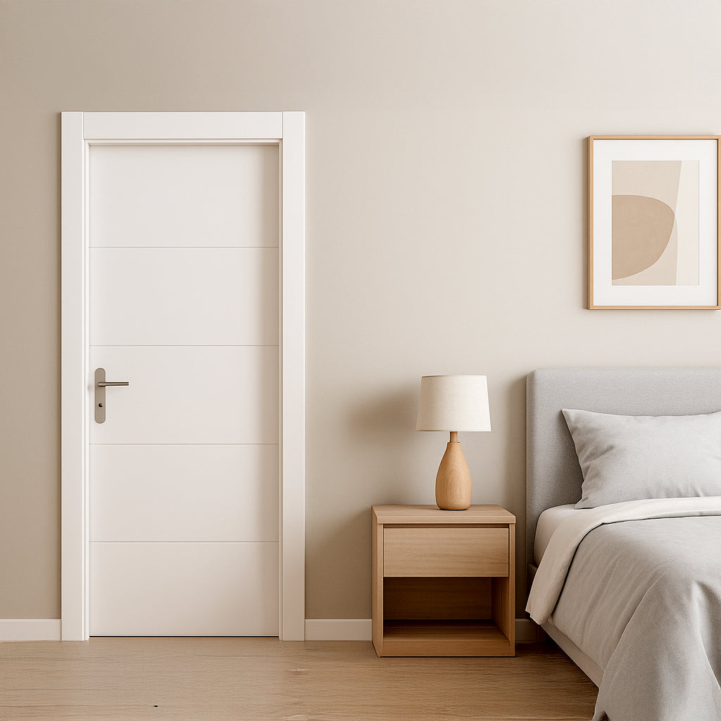 Puerta Interior Decosweet® Línea Blanca — Abatible Derecha 72,5 cm (Maciza, Lacada)
