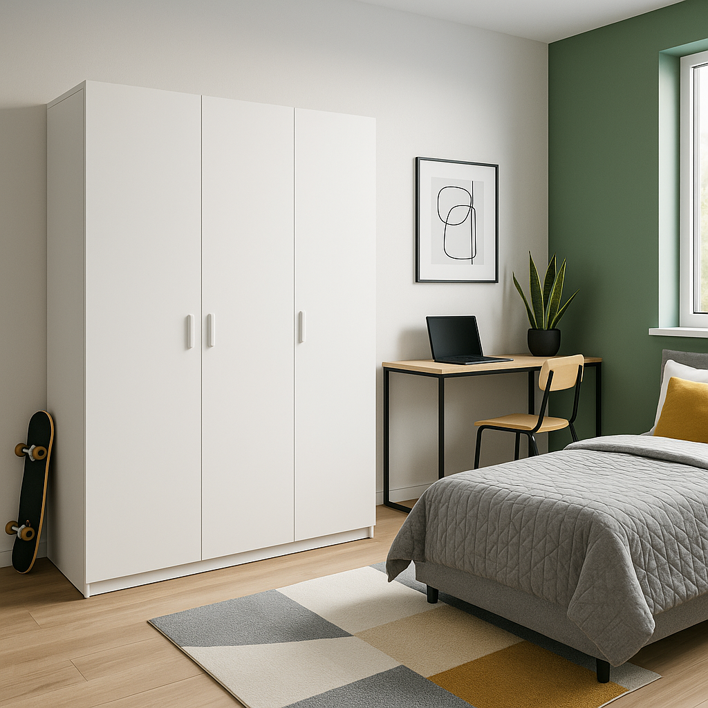 Armario Decosweet® One Blanco — Puertas Abatibles 155×191×53 cm